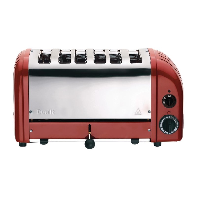 gd395_01 Dualit Toaster 60154 rot 6 Schlitze