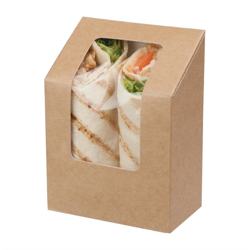 FA391_1 Colpac Zest Kompostierbare Wrapboxen mit Acetat-Sichtfenster