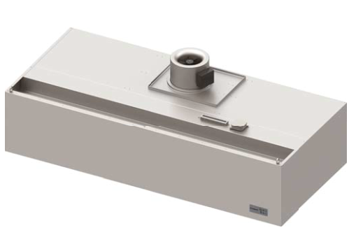 Stalgast-WH-22 Wandhaube "Expert Line", kastenform mit Rohrventilator, Steuerung