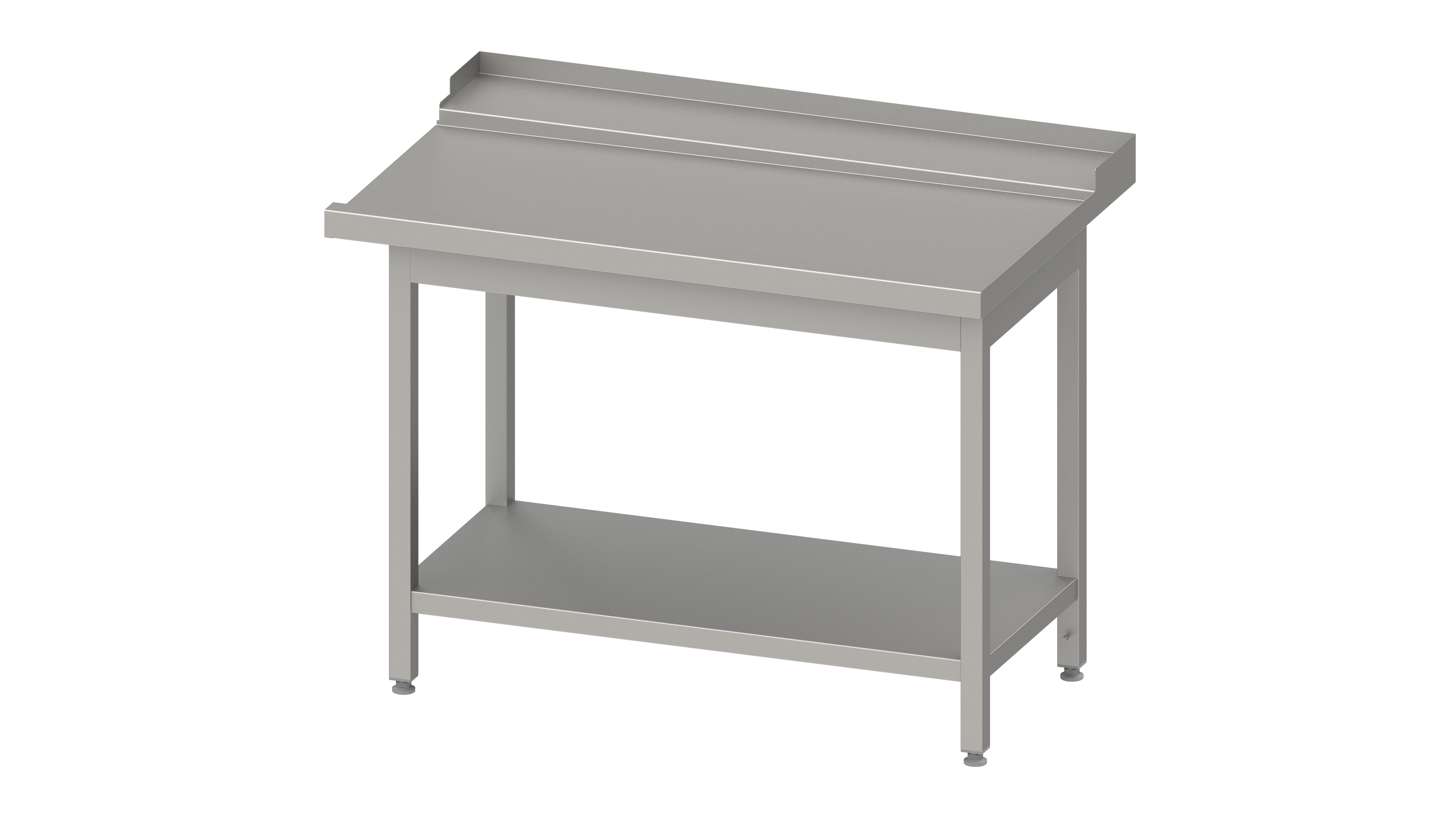 156c9a84-cdd2-4a3f-ac82-98b56cffe17b941004 Stalgast Edelstahl Ablauftisch, Korbführung mit Gefälle, mit Grundboden, mit Aufkantung, verschweißt