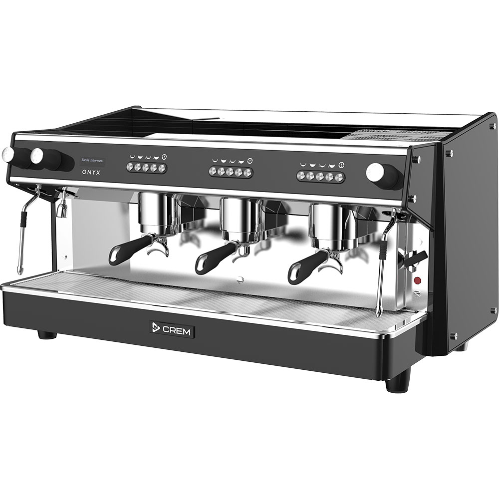 486130 Dreigruppige Siebträgermaschine CREM Onyx