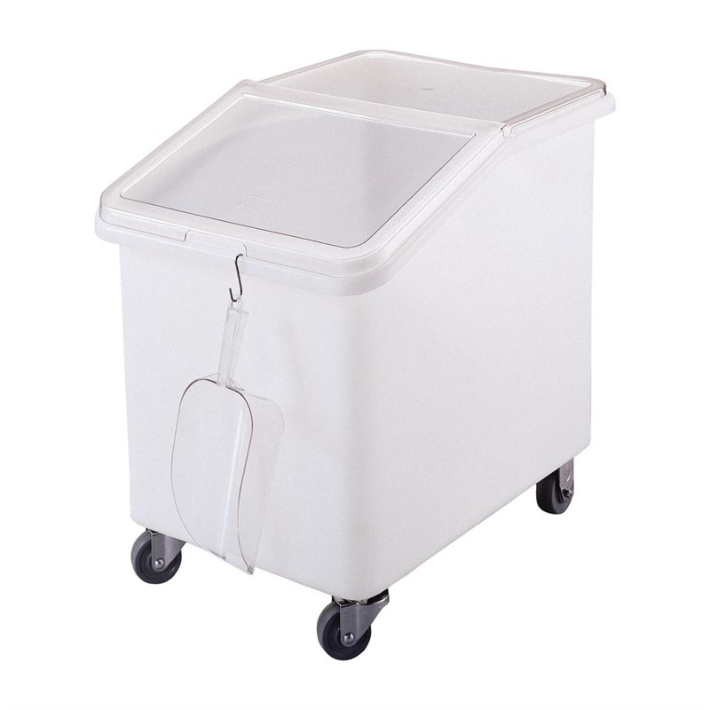 DB127_1 Cambro mobiler Zutatenbehälter weiß 140L