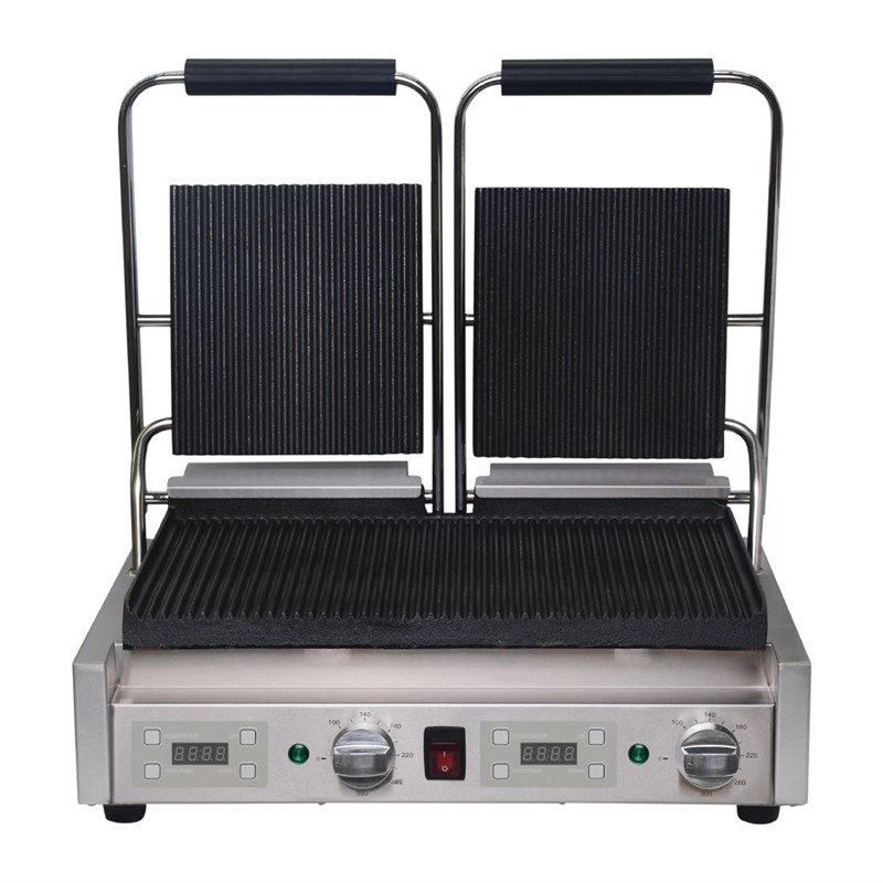 fc383 Buffalo Kontaktgrill doppel gerillt/gerillt