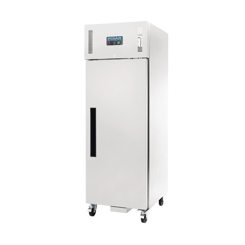 g593_05 Polar eintüriger Gefrierschrank Edelstahl 600L