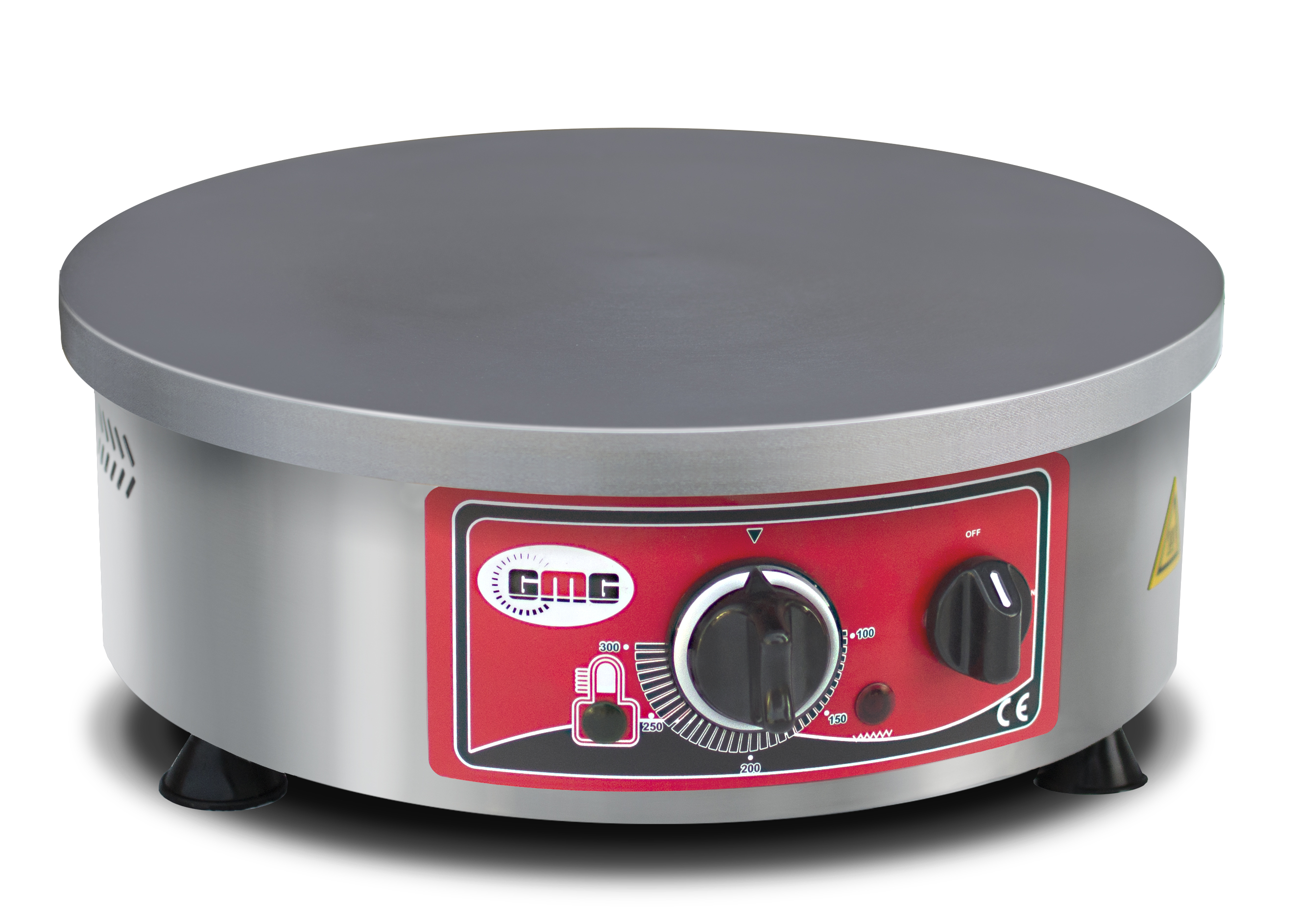 CR-R-40 Crêpes-Eisen, elektro, 1 Platte, Teflon, Rundgehäuse