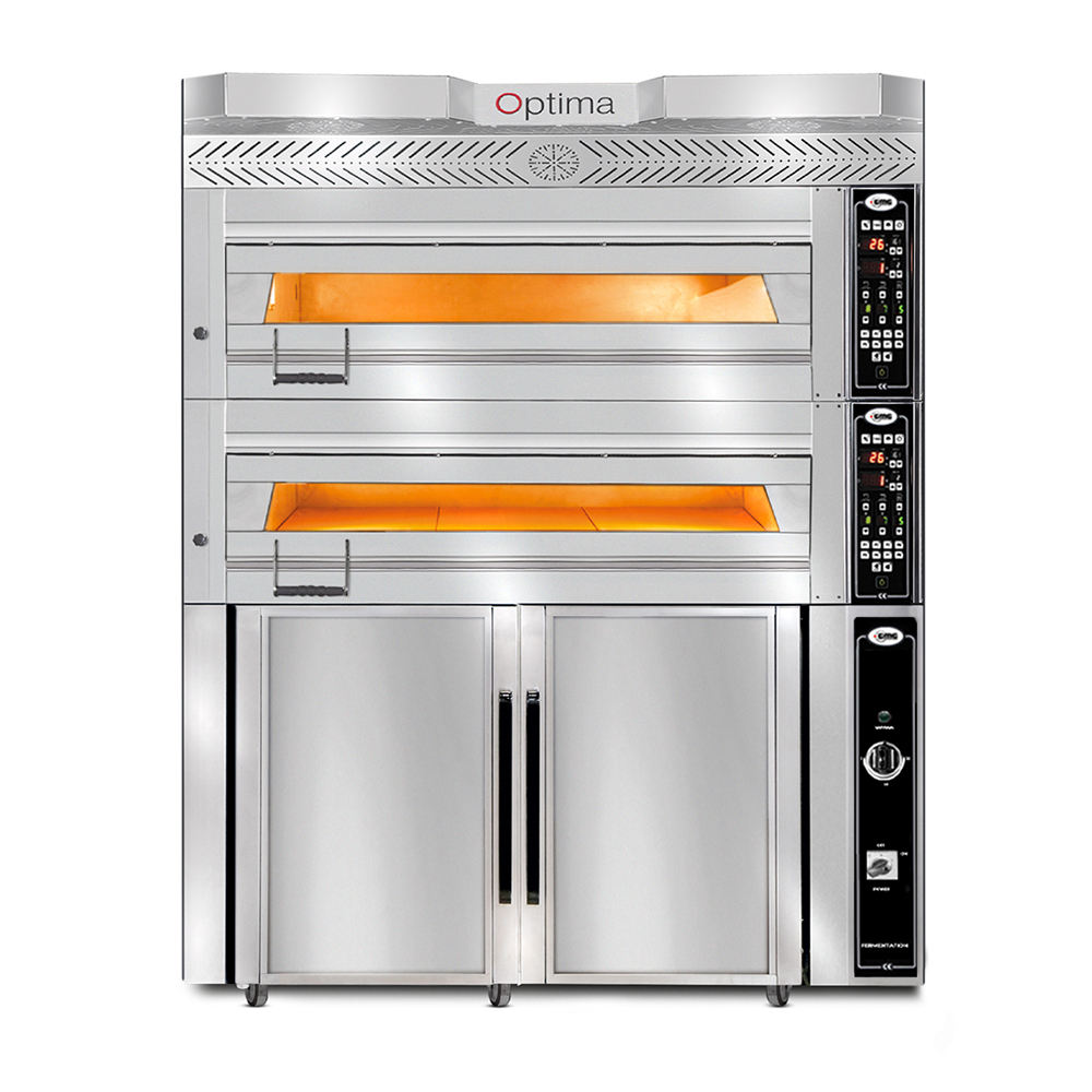 GMG - Bäckerei-& Konditorei Ofen Inkl. Haube & Gärschrank - Innenisolierung aus Steinwolle & Schamottstein | 2x 7,5 kW 400V GMG - Bäckerei-& Konditorei Ofen Inkl. Haube & Gärschrank - Innenisolierung aus Steinwolle & Schamottstein | 2x 7,5 kW 400V