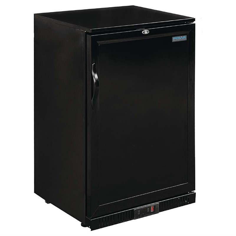 Polar G-Serie 900 mm Barkühlschrank Eintürig 138 Liter Schwarz