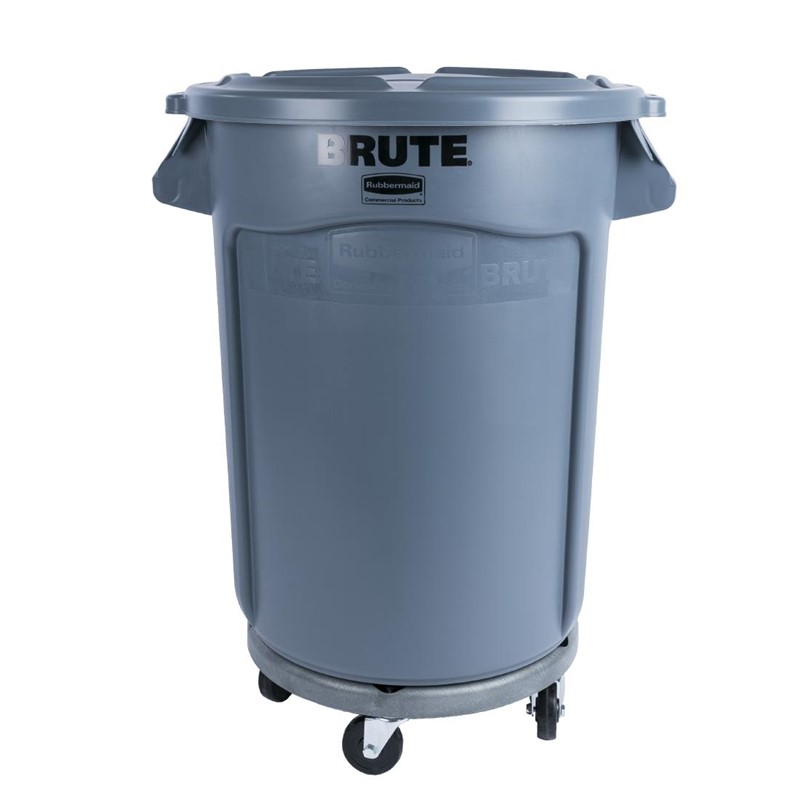 l640_03 Rubbermaid BRUTE Abfalleimer grau 121L