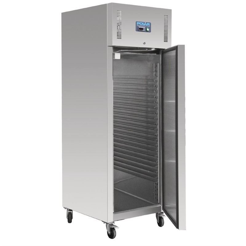 GL180_2 Polar Kühlschrank Edelstahl in Patisserieabmessung 850L
