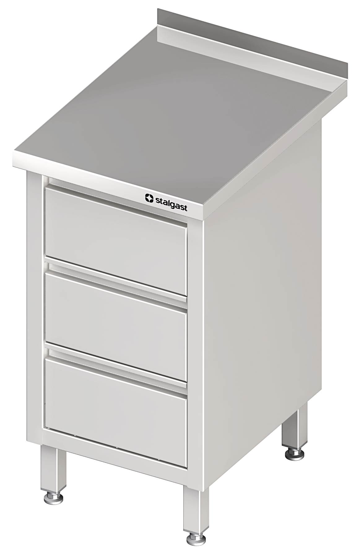 AS13-021dK2hAcUCmnp1x Schubladenschrank mit 3 Schubladen, mit Aufkantung, verschweißt