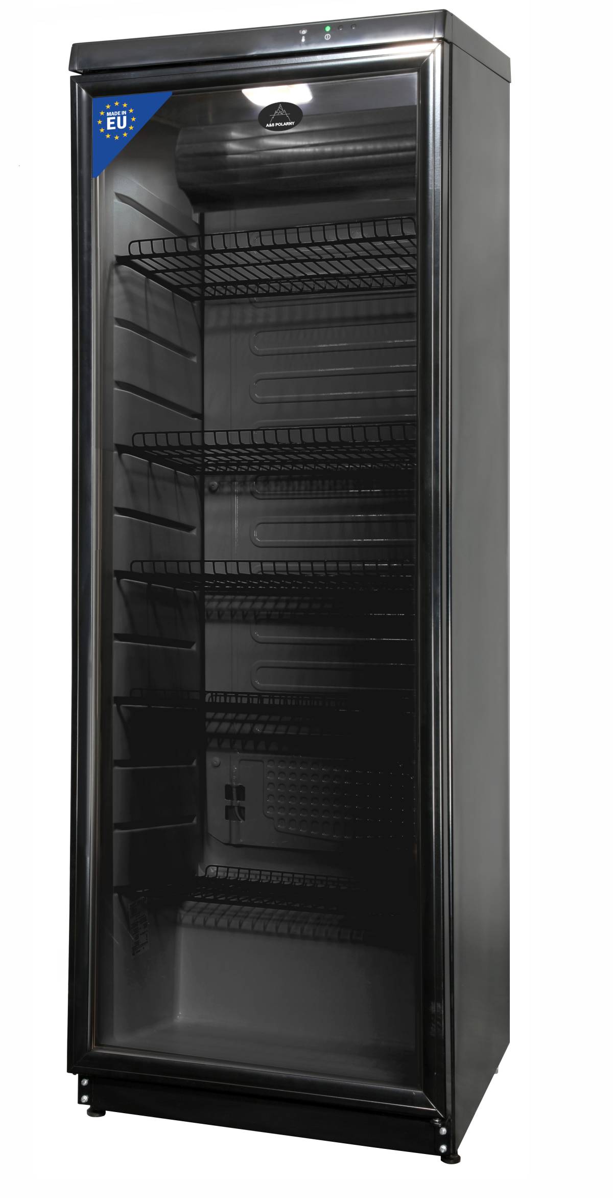 Flaschenkühlschrank 350 L 600x600x1720mm, schwarz