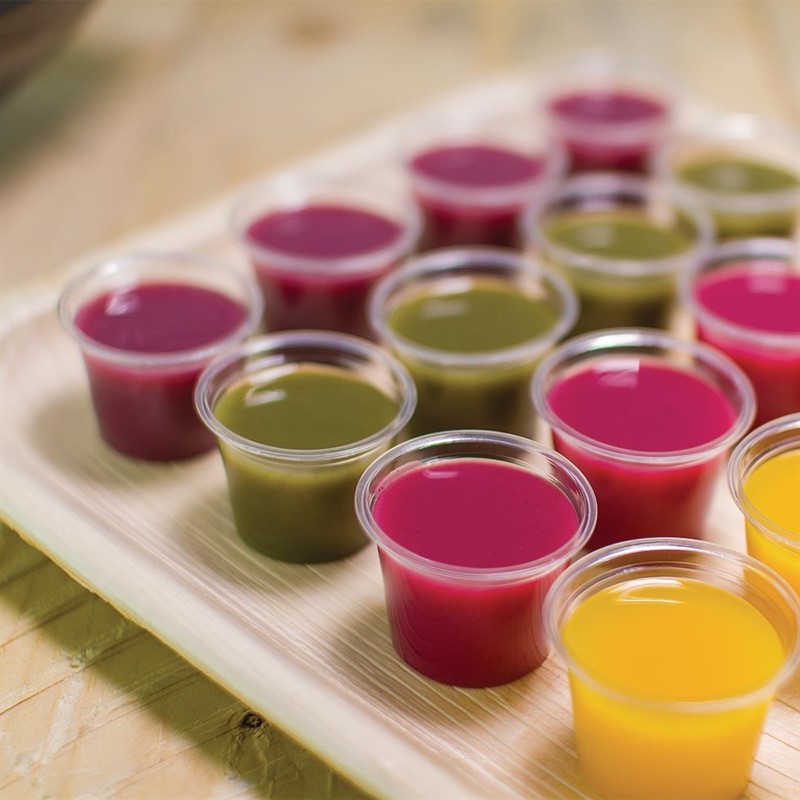 CL681_3 Vegware kompostierbarer runder Deli Becher