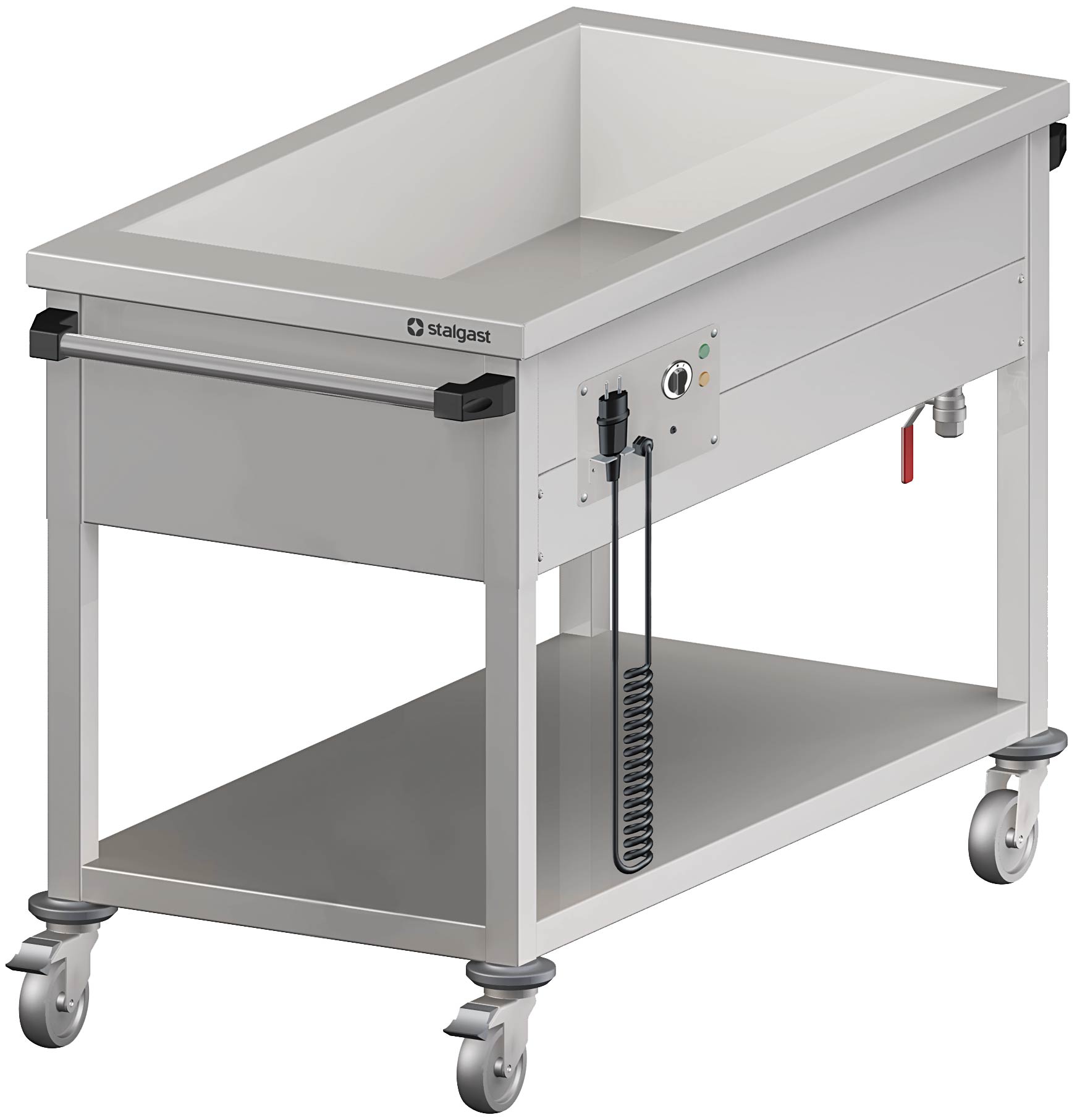 Bain-Marie Wagen mit einem Becken für 4x GN1/1530x600x850 mm