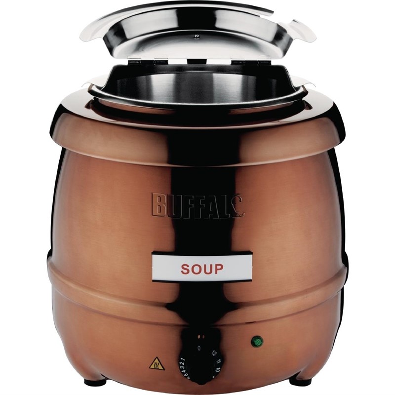 cp851_01 Buffalo Suppenkessel kupferfarbig 10L