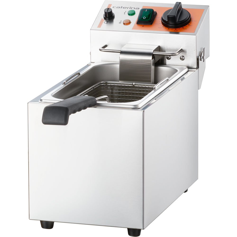 Doppel-Fritteuse CATERINA, 2x4 Liter, 415x430x265 mm (BxTxH), 2x 2 kW 230V