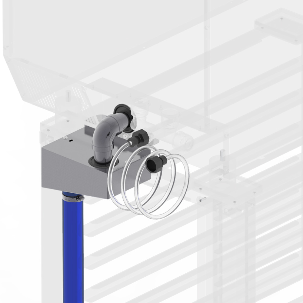 Installations Kit für einen Kombidämpfer