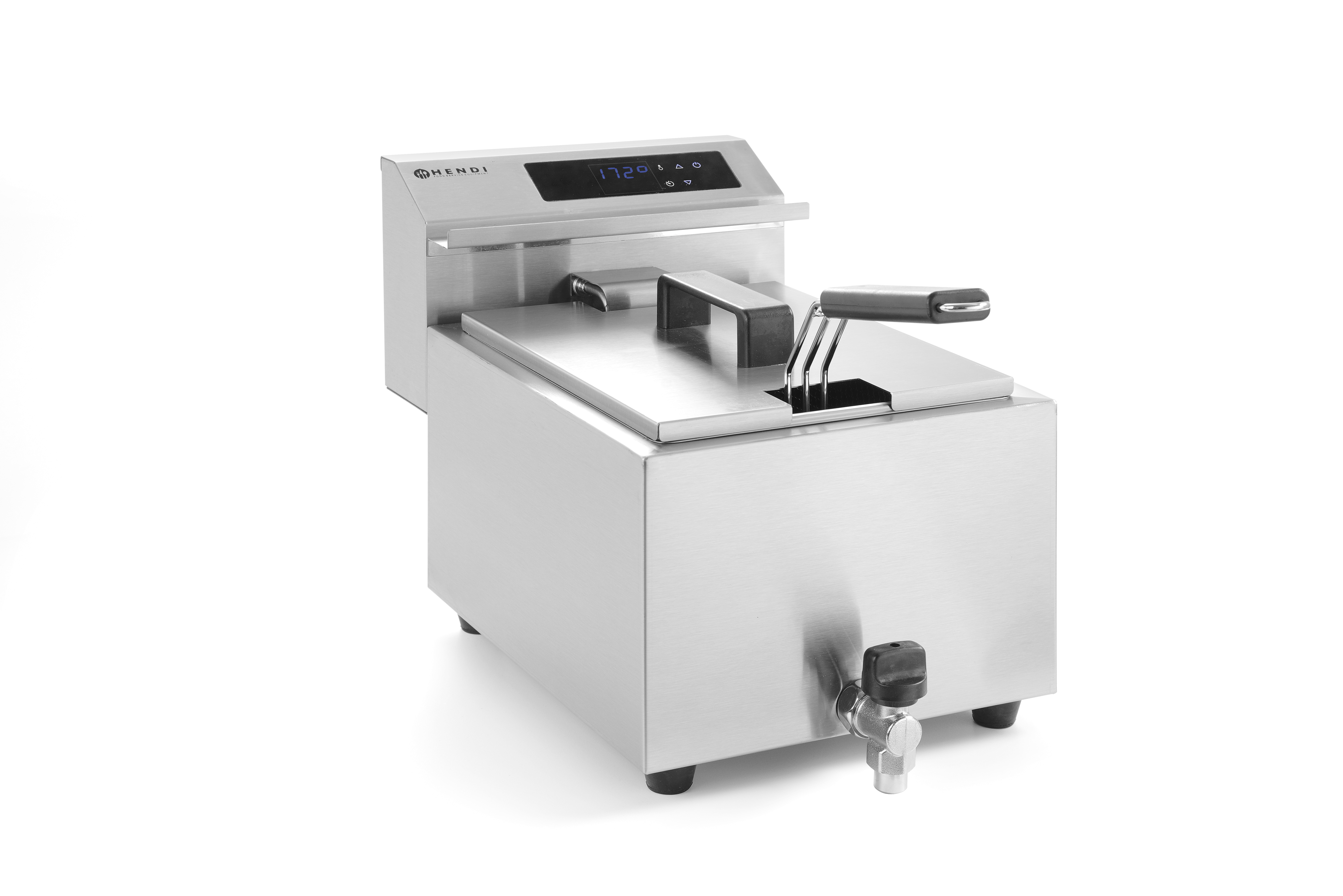 Friteuse Mastercook digital - mit Ablasshahn - 8 l