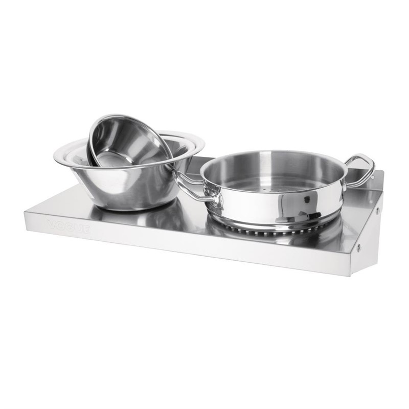Y749_7 Vogue Edelstahl-Wandregal 60cm