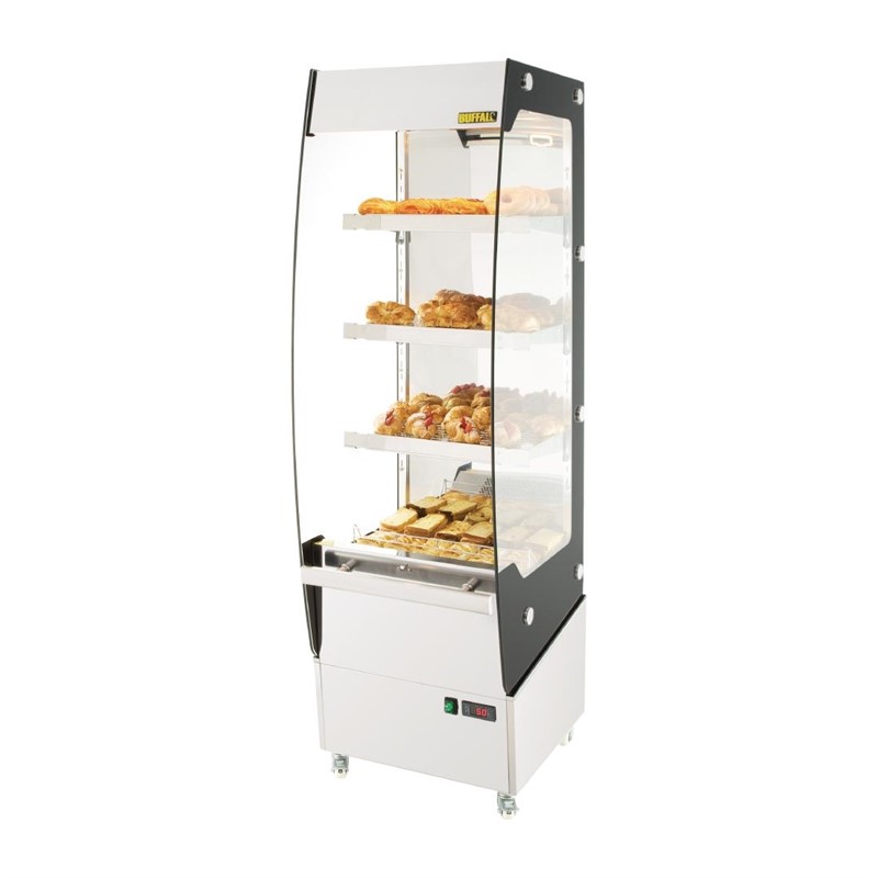 CW146_4 Buffalo Slimline Wärmevitrine 220L