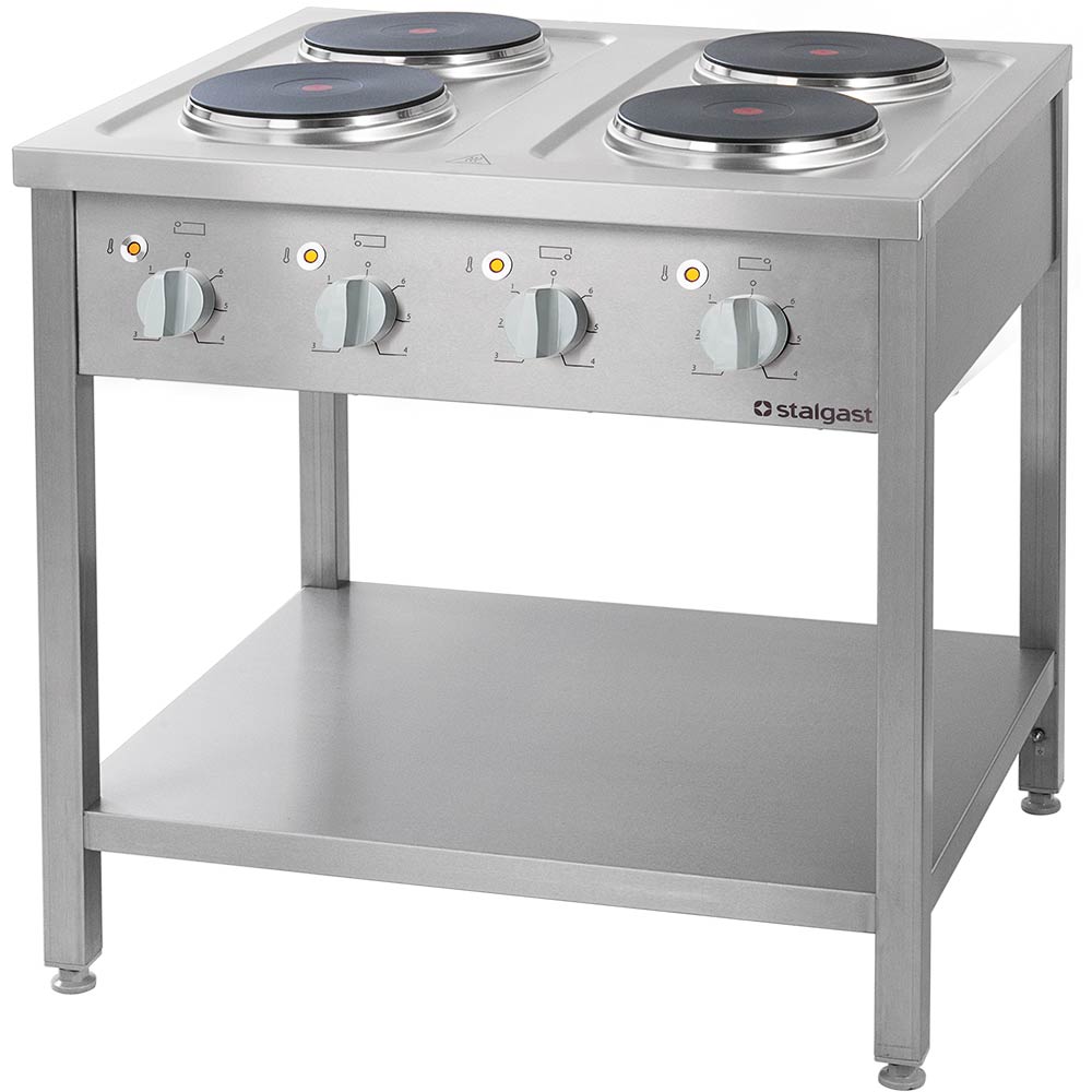 979500V03 Elektroherd Serie 700 - 4 Platten à 2,6 kW, 800 x 700 x 850 mm (BxTxH)