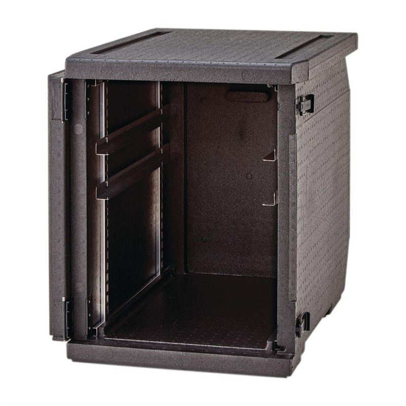 DW586_1 Cambro isolierter Frontlader Lebensmitteltransportbehälter 155L mit verstellbaren Schienen