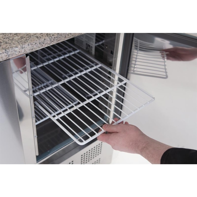 cn267_06 Polar Thekenkühltisch für Pizzen und Salate 368L
