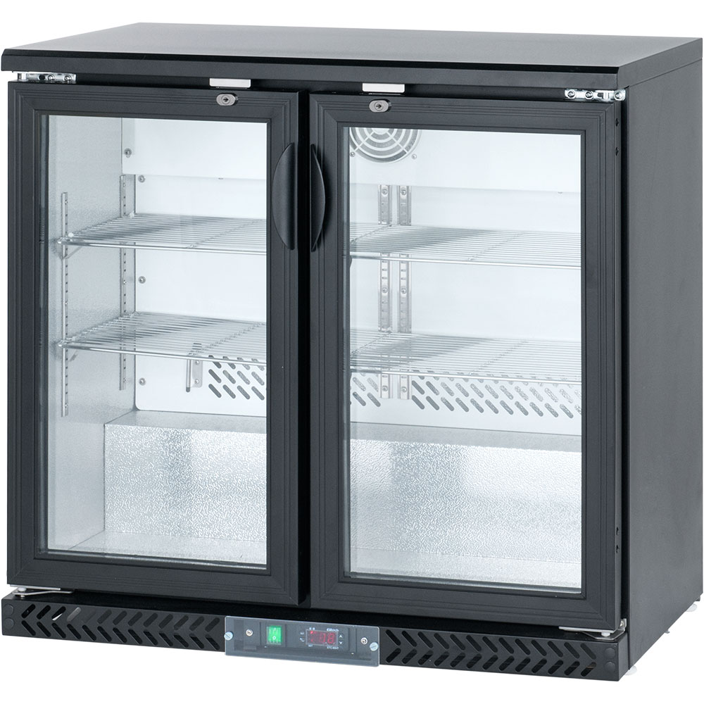 882160V02 Bar-Kühlschrank mit 2 Glastüren, 230 Liter
