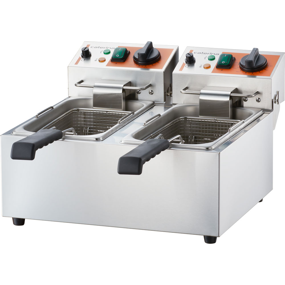 Fritteuse CATERINA, 5 Liter, 200x430x315 mm (BxTxH), 2 kW 230 V