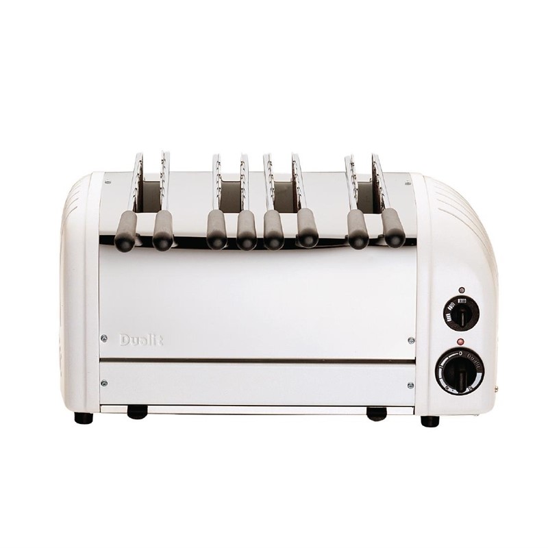 e977 Dualit Sandwichtoaster 41034 weiß 4 Schlitze