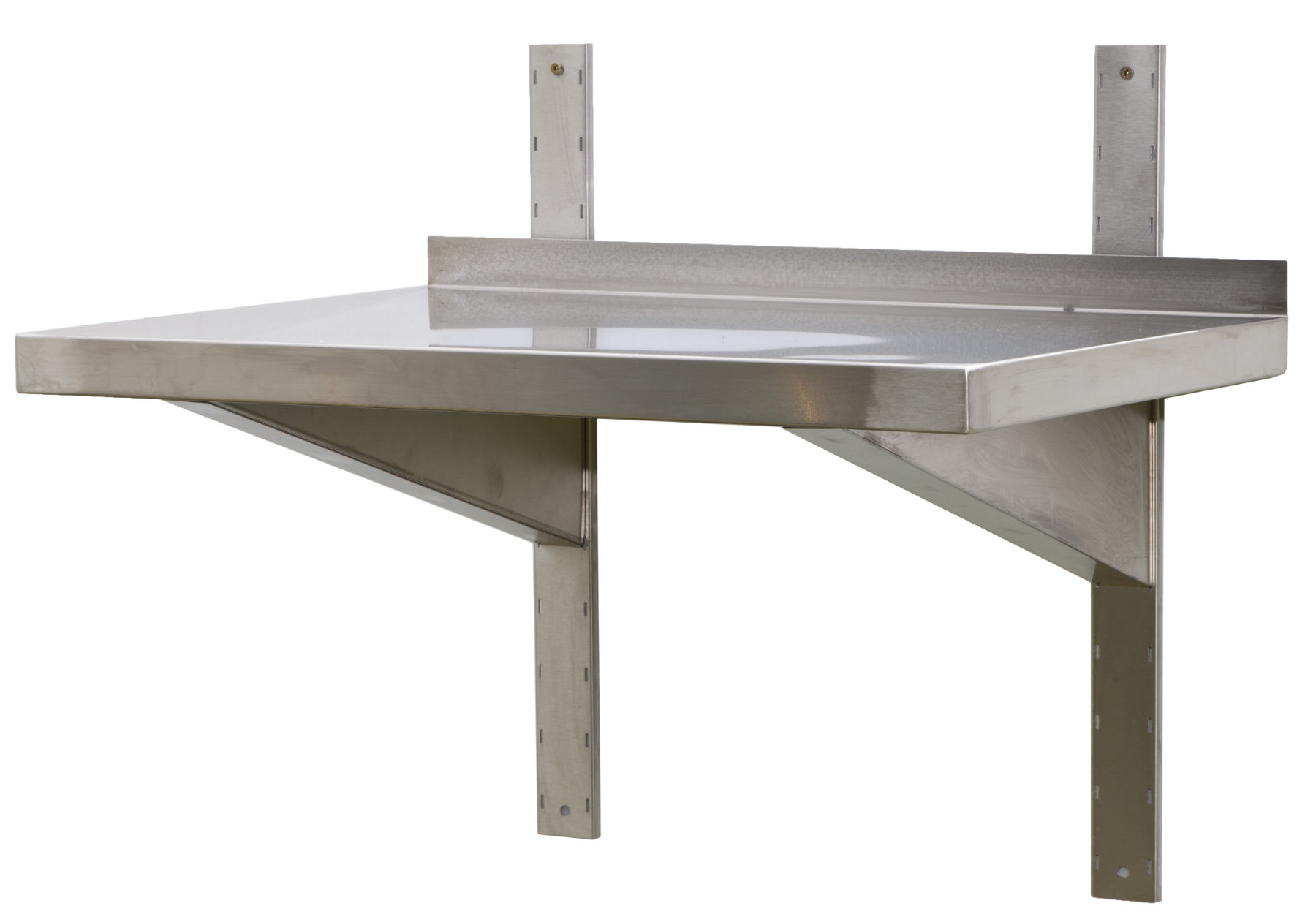 wbd123 Edelstahl Wandboard mit Aufkantung | Bautiefe 300 mm | AISI 304