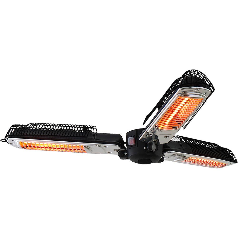 692312 Elektrischer Heizstrahler für Sonnenschirm, hängend, Ø 1000 mm, Höhe 850 mm
