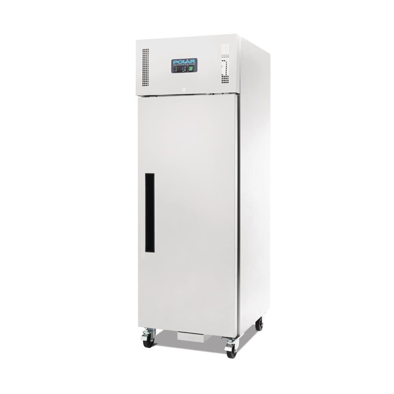 Polar Kühlschrank Edelstahl 600L