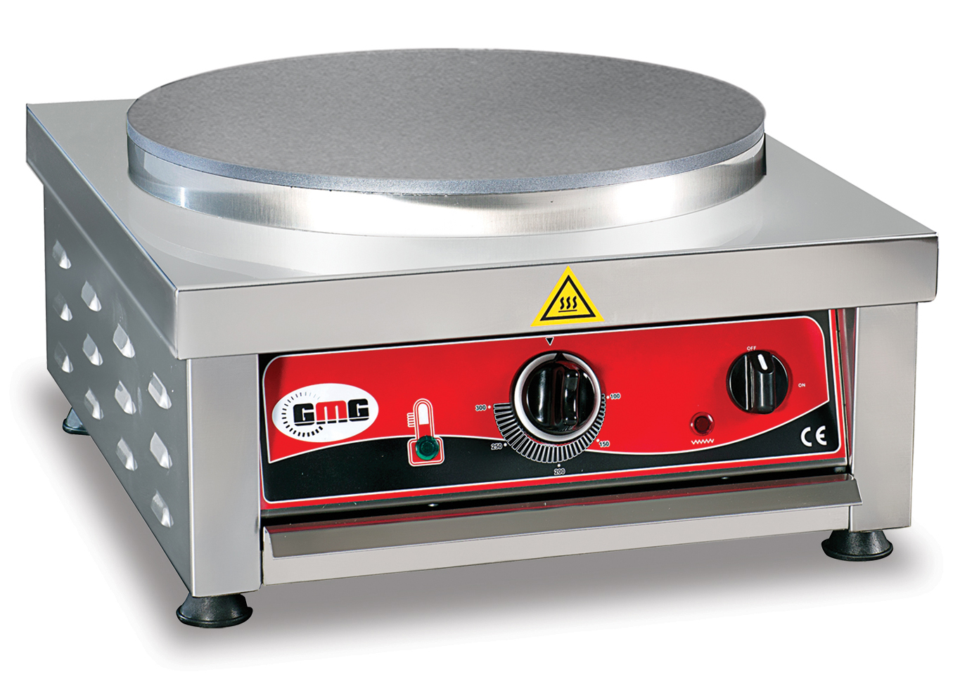 CR-E-40 Crêpes-Eisen, elektro, 1 Platte, Teflon, Rechteckgehäuse