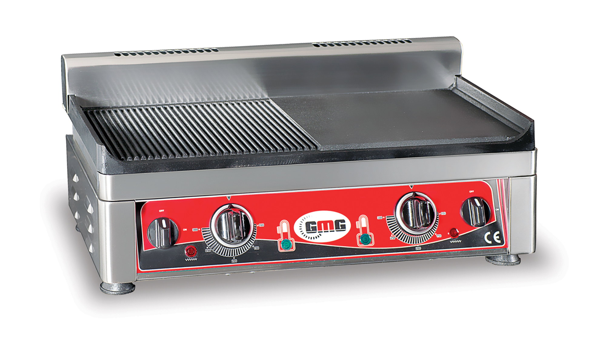 GP-5530-EG Grillplatte, elektro, glatt & gerillt, 2 Heizzonen