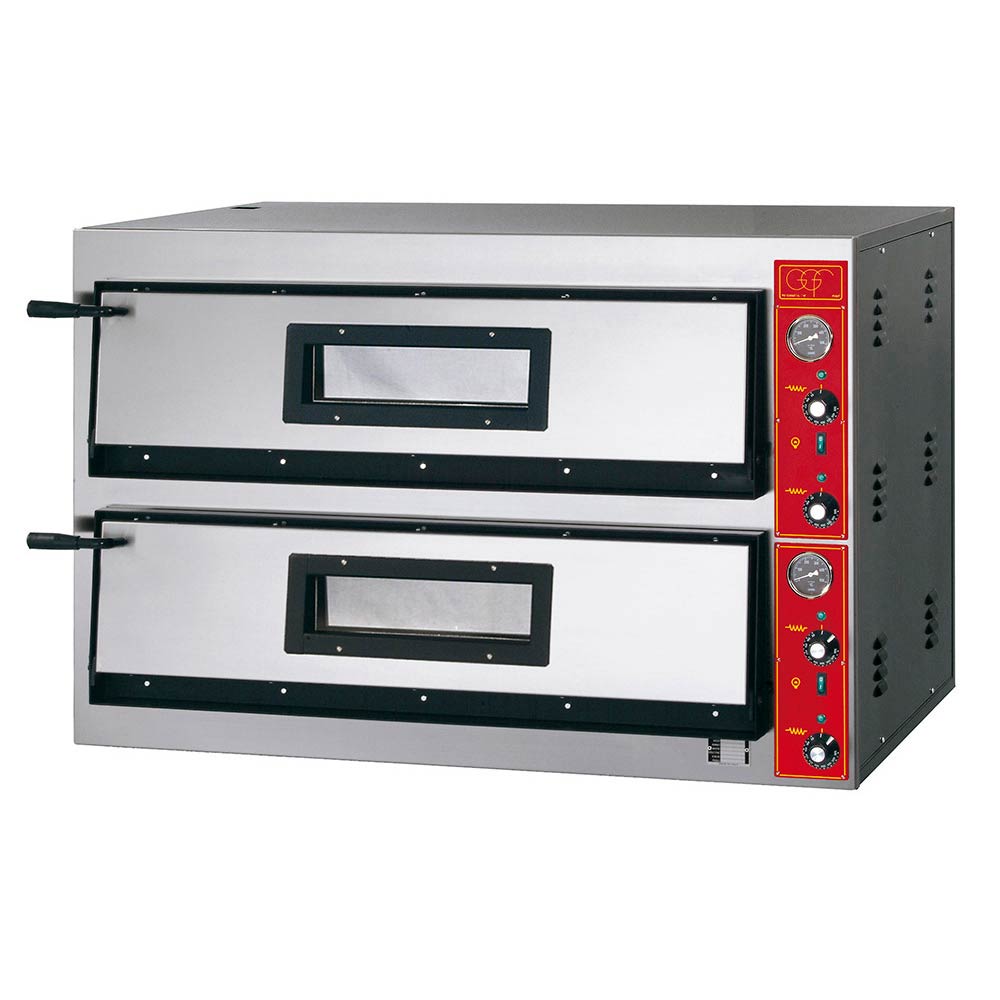 GGF Pizzaofen mit zwei Kammern, 12,8 kW, 1150 x 735 x 750 mm (BxTxH)