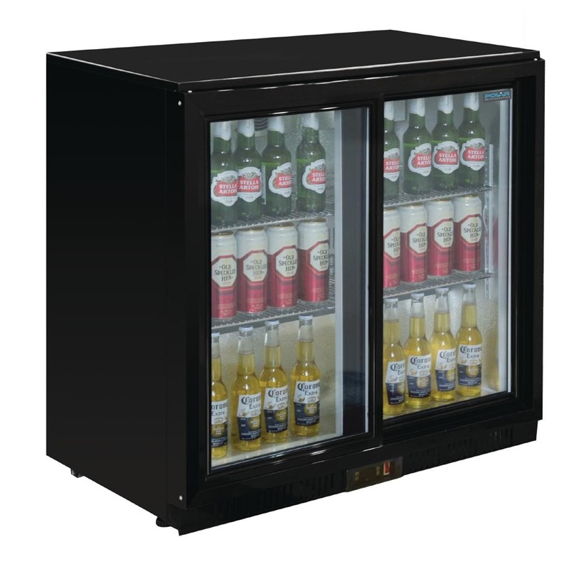 Polar Serie G Barkühlschrank mit 2 Schiebetüren 208L