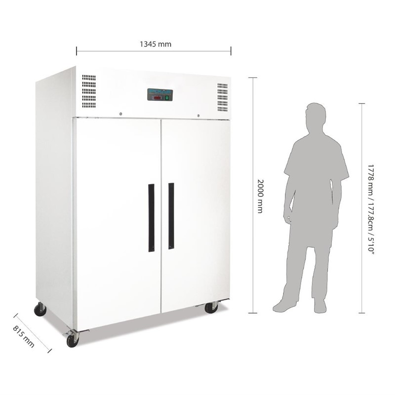 cd616_01 Polar Gefrierschrank weiß 2-türig 1200L