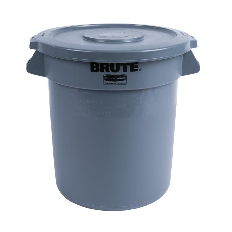 l639_01 Rubbermaid BRUTE Abfalleimer grau 37L
