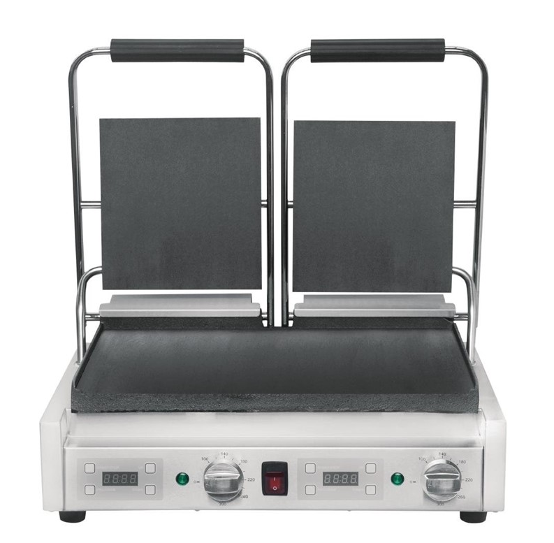 grill1 Buffalo Kontaktgrill doppel glatt/glatt mit Timer