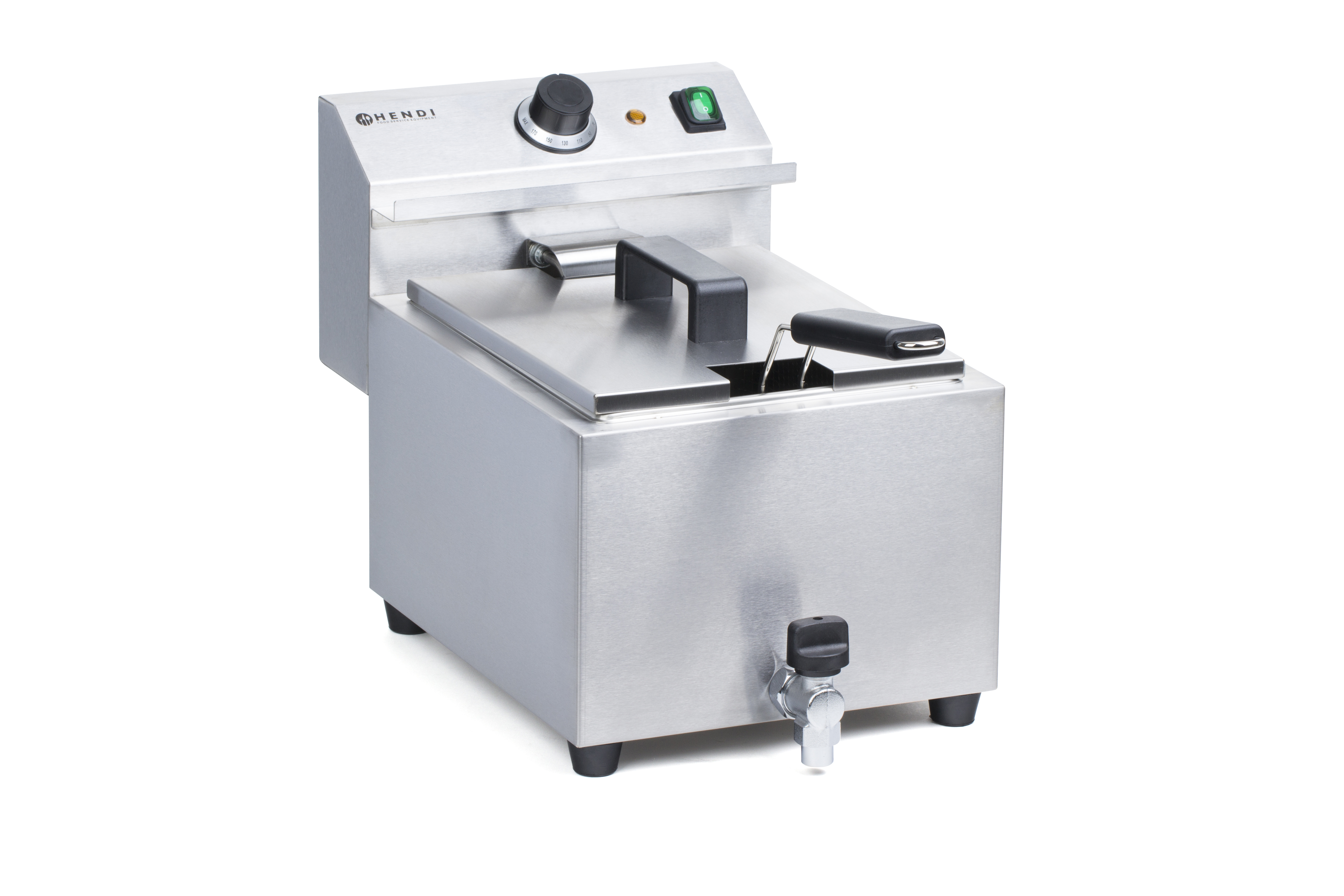 Friteuse Mastercook mit Ablasshahn - 8 l