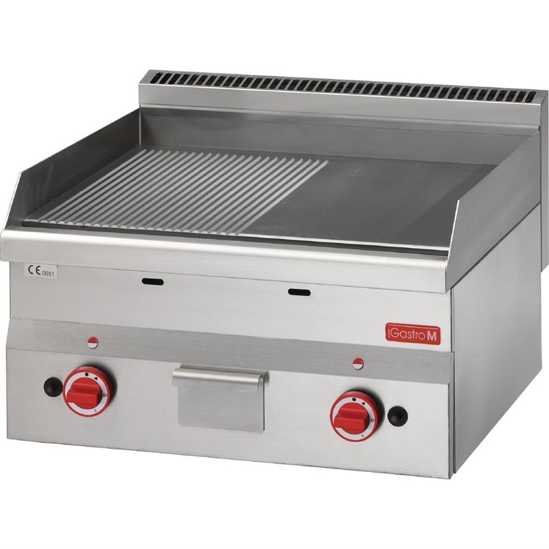 gn025 Gastro M Gasgrillplatte 60/60FTRG