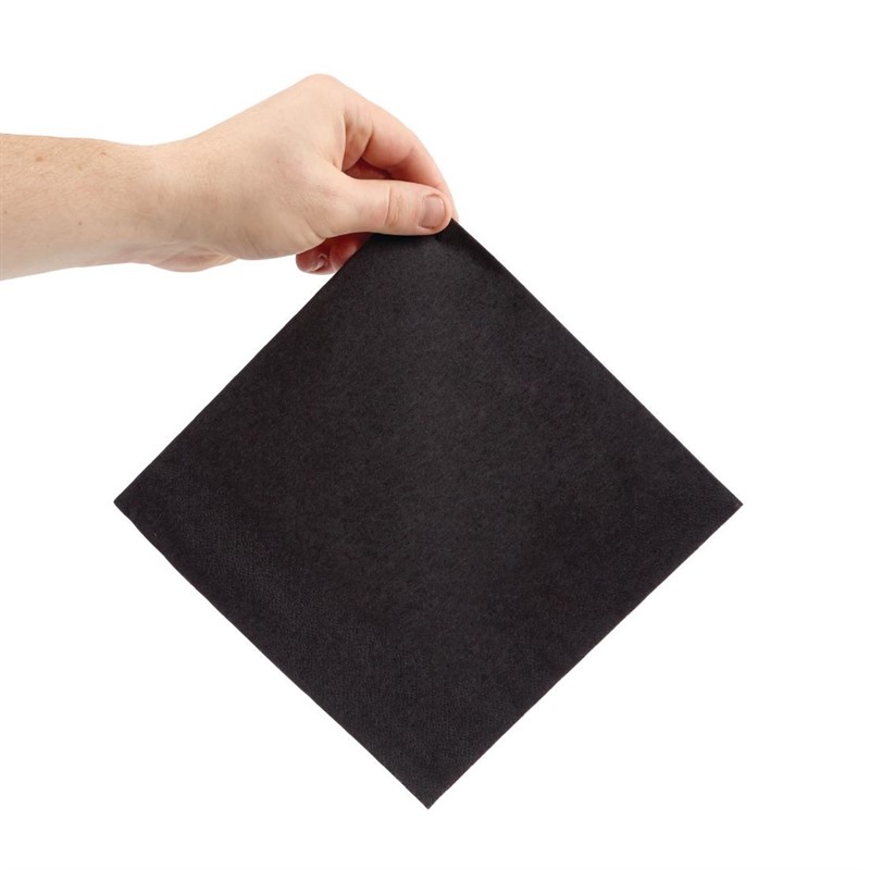 FE241_3 Fiesta Dinner-Servietten 1/4 schwarz 40cm (2000 Stück)