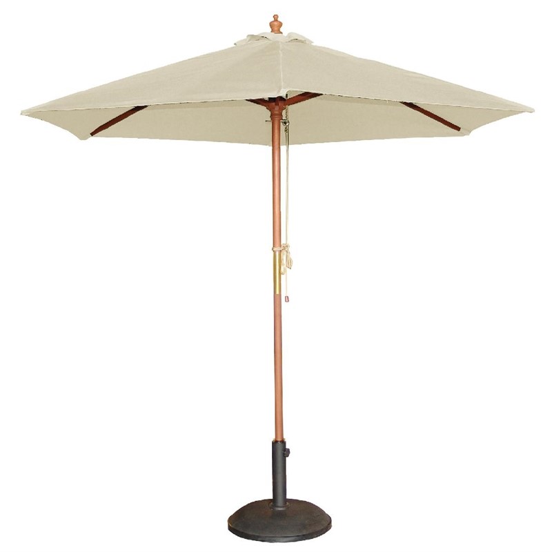 Bolero runder Sonnenschirm creme 3m