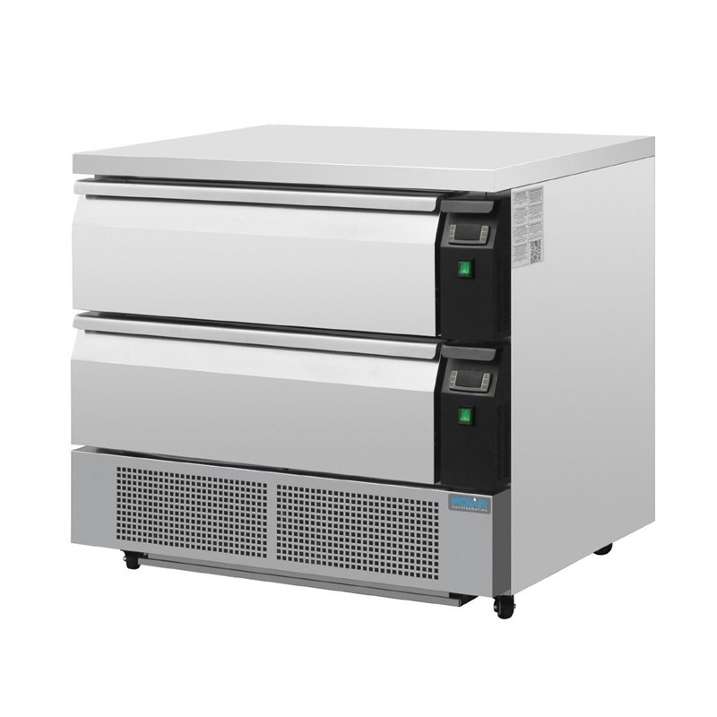 DA996_2 Polar Serie U Unterbaukühl- oder -gefrierschrank mit 2 Schubladen 4 x GN 1/1