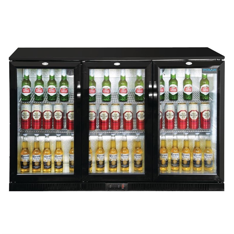 GL014_3 Polar G-Serie niedriges Modell Barkühlung drei Schwingtüren 320L