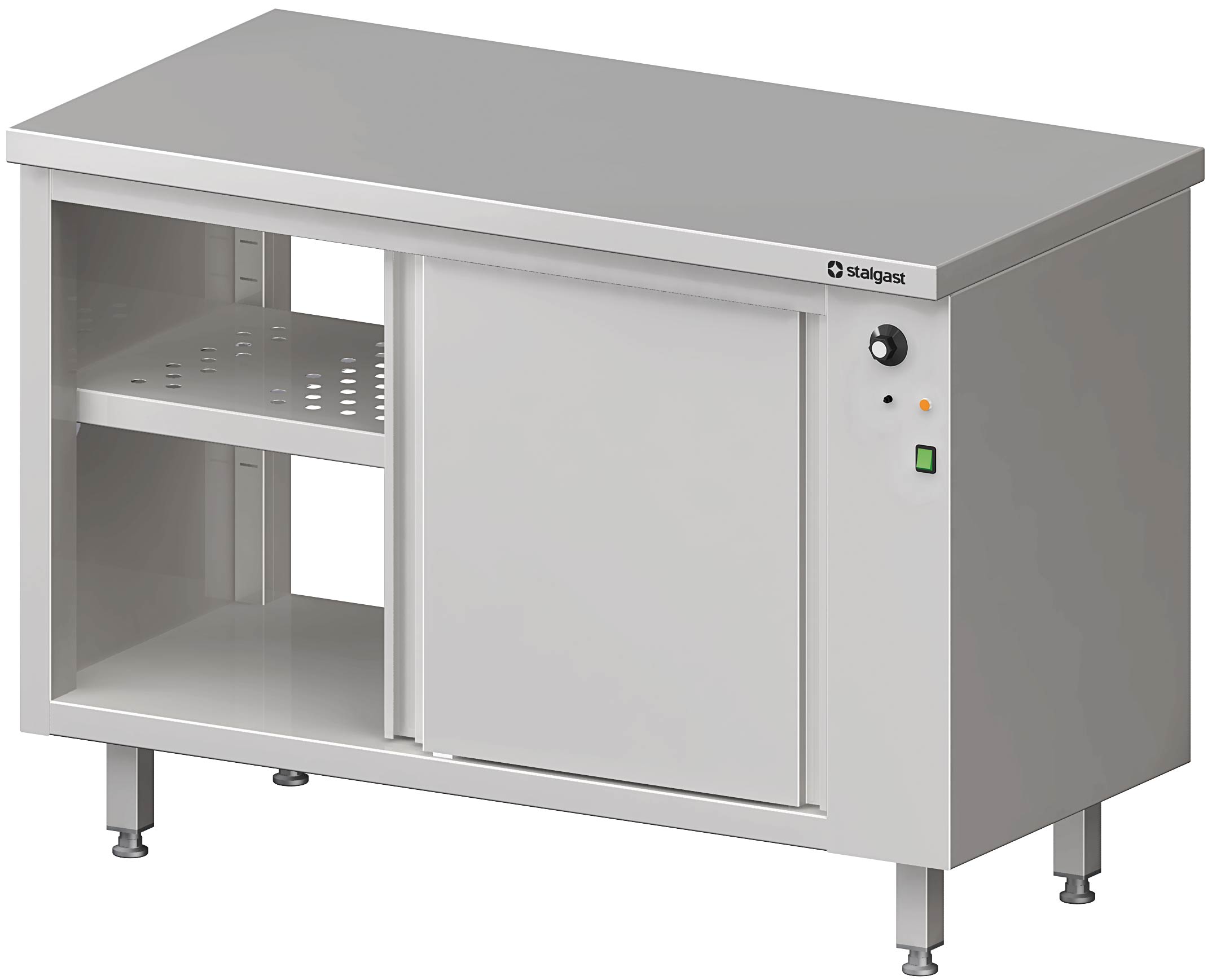 WS01-219-przerobione Durchreiche-Wärmeschrank mit Schiebetüren