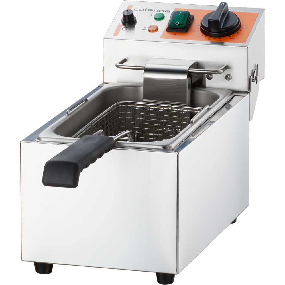 746042 Fritteuse CATERINA, 4 Liter, 200x430x265 mm (BxTxH), 2 kW 230V