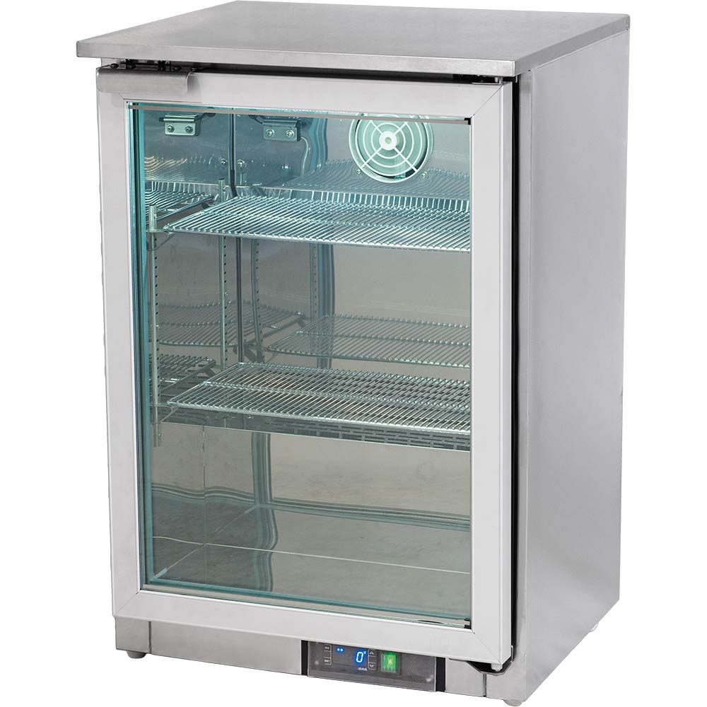 880180V02 Bar-Display Tiefkühlschrank mit beheizbarer Glastür, 100 Liter
