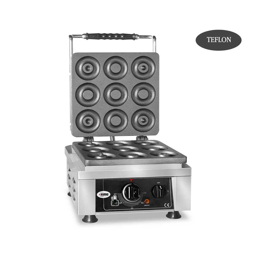 GMG - Waffeleisen Donato - 1x (Ø 9 x 8cm x 1,4cm / 2,8cm) - 50° bis 300°C Feste Backplatte aus Gusseisen - Fettfangrinne GMG - Waffeleisen Donato - 1x (Ø 9 x 8cm x 1,4cm / 2,8cm) - 50° bis 300°C Feste Backplatte aus Gusseisen - Fettfangrinne