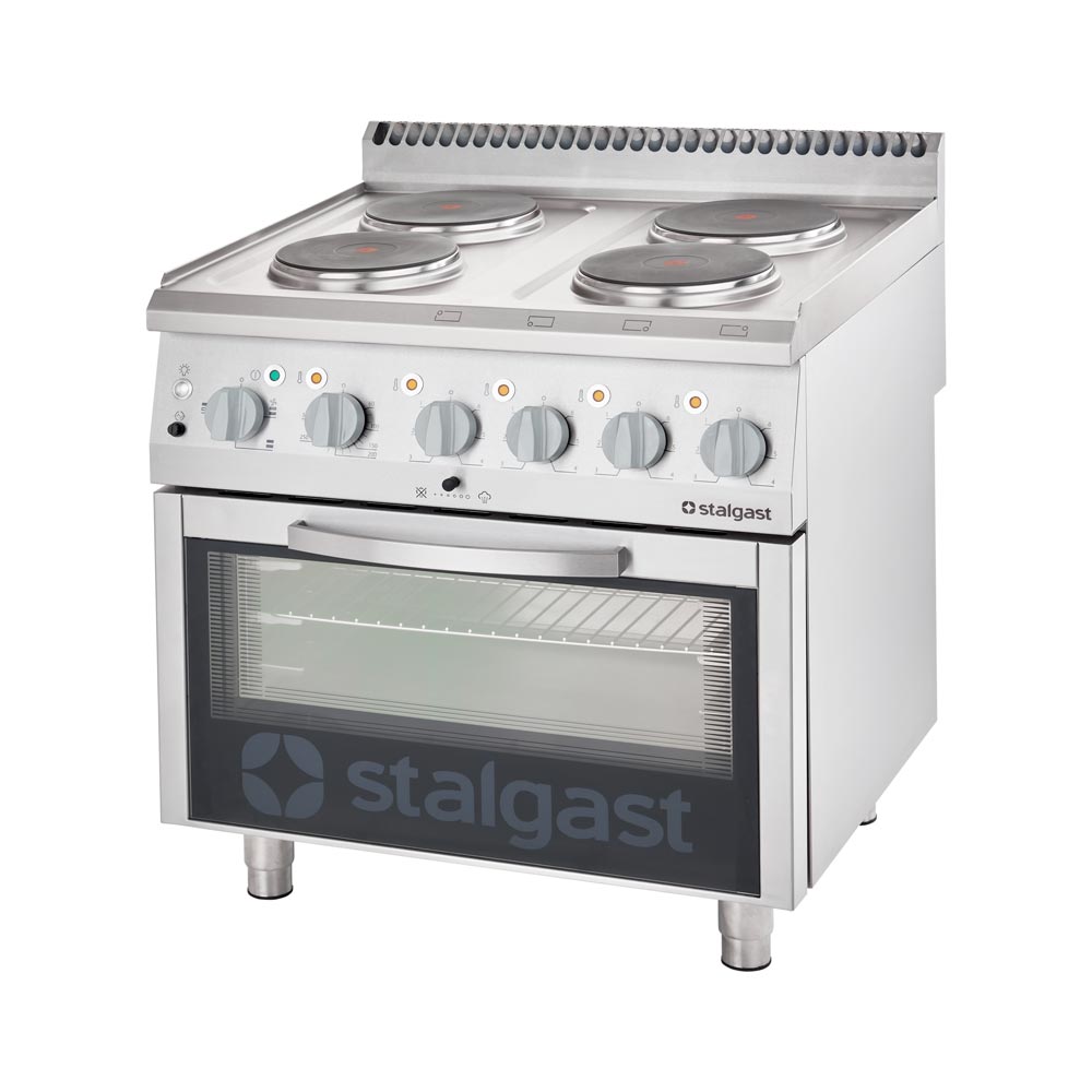 9715000 Elektro-Herd mit 4 Kochplatten und Umluft-Backofen GN 1/1, Serie 700 ND